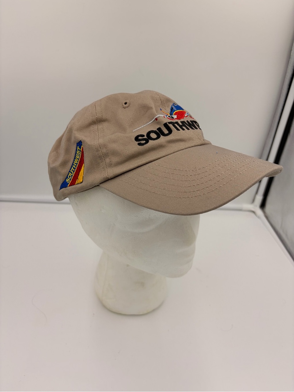 Southwest Airlines Cap New/One Size Fits All Tan  Jet Airplane Logo Collectors